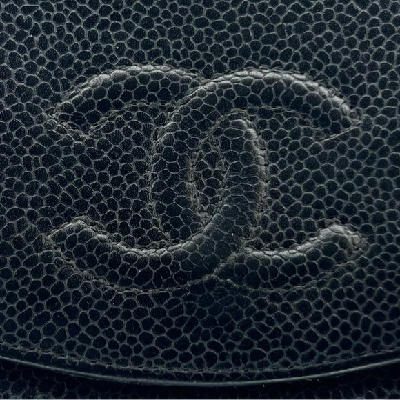 🖤Chanel Black Caviar Lambskin Leather CC Logo Bifold Wallet🖤 - Picture 6 of 14
